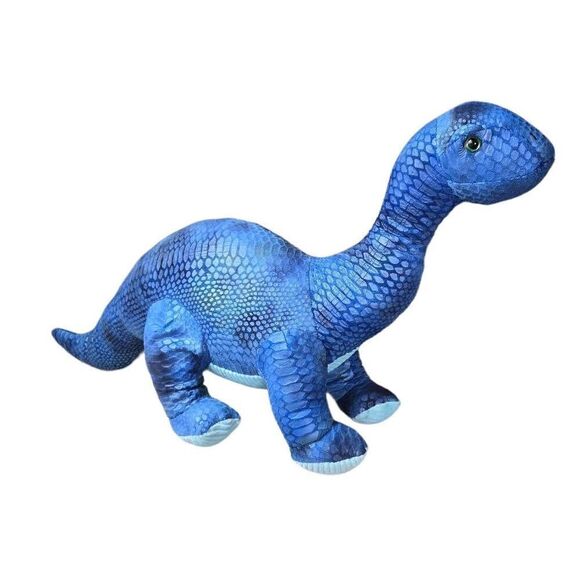 Blue Dinosaur Brachiosaurus Plush Stuffed Animal 16" x 30" Walmart - Picture 1 of 6